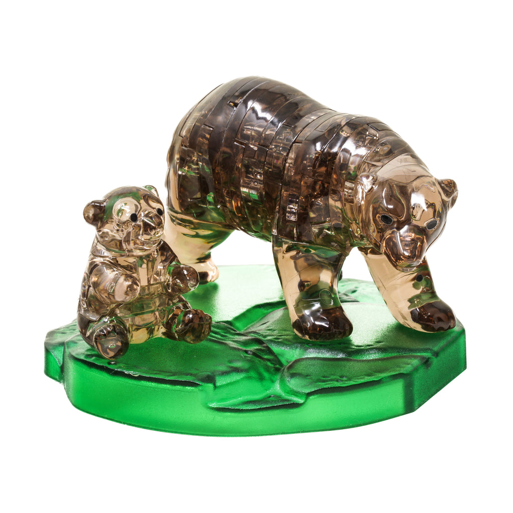 areyougamemart.com 3D Crystal Puzzle - Brown Bear and Baby: 40 Pcs