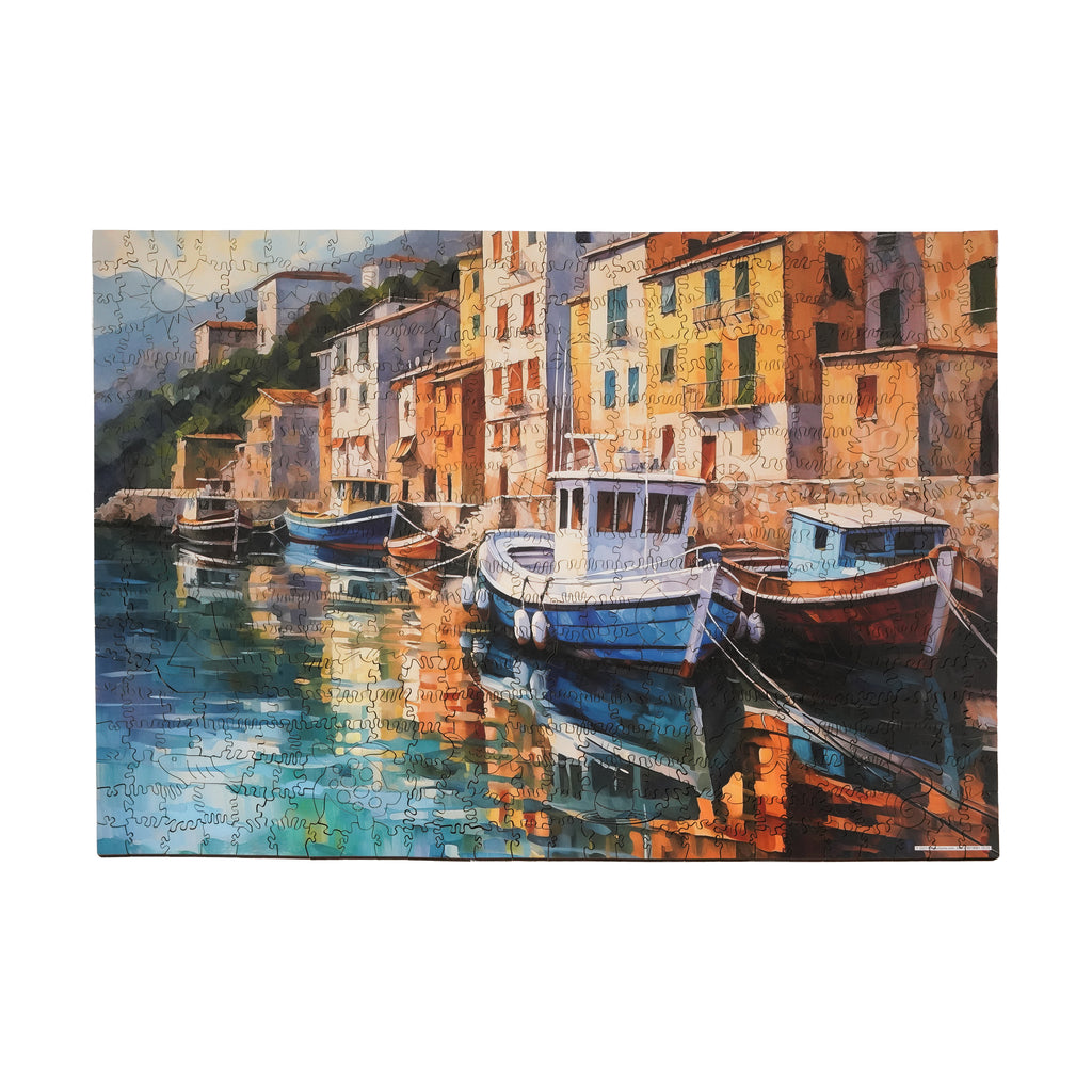 areyougamemart.com Wooden Jigsaw Puzzle - Boats at Bay: 494 Pcs