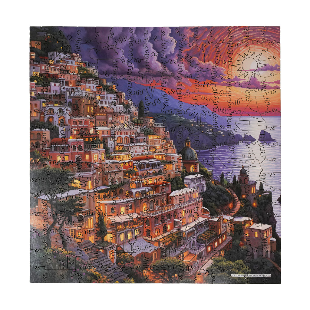 areyougamemart.com Wooden Jigsaw Puzzle - Ocean View Sunset: 237 Pcs