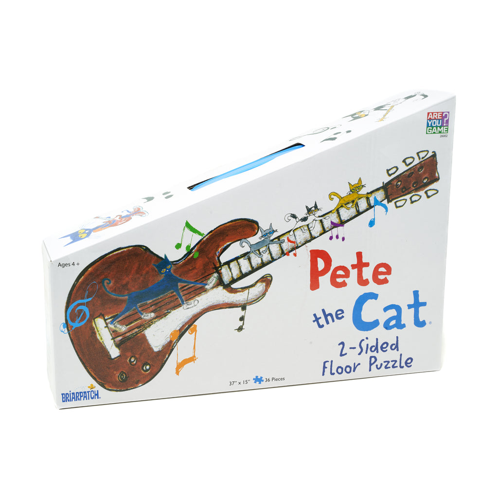 areyougamemart.com Pete the Cat 2-Sided Floor Puzzle Suitcase: 36 Pcs