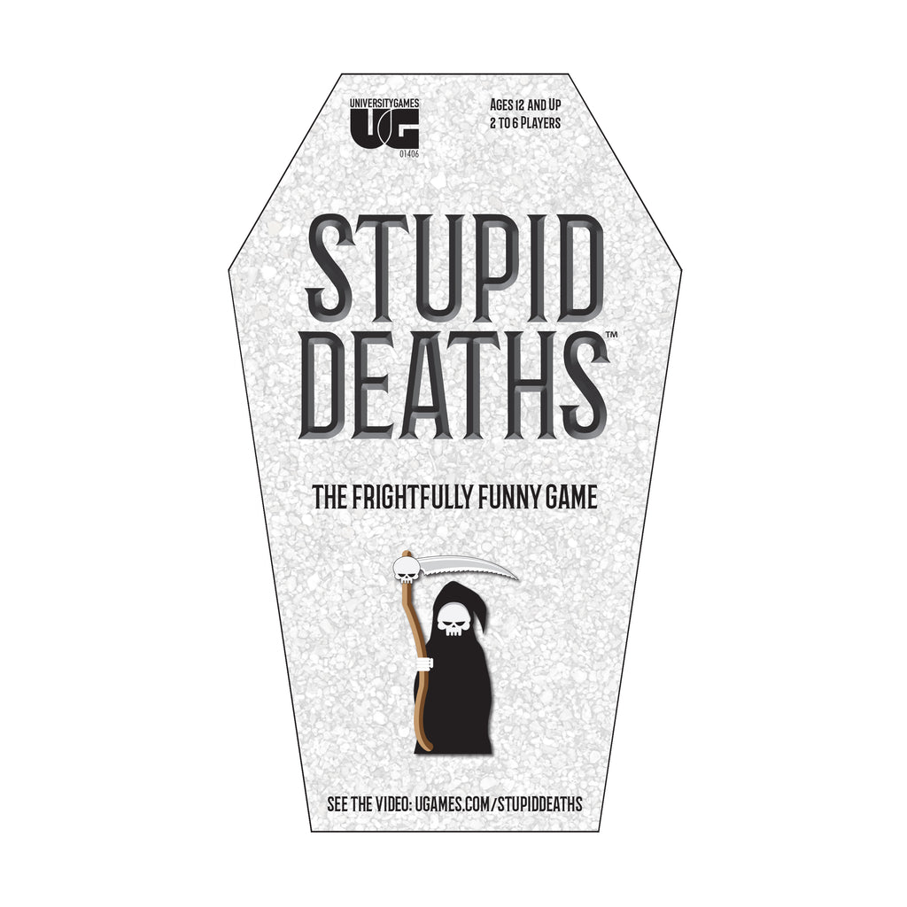 University Games Stupid Deaths Card Game Tin