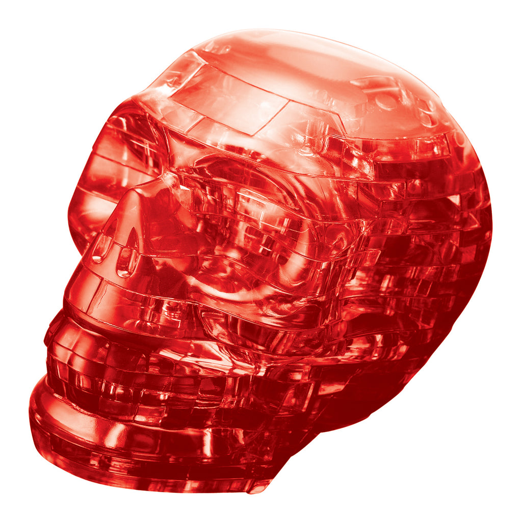 BePuzzled 3D Crystal Puzzle - Skull (Red): 48 Pcs