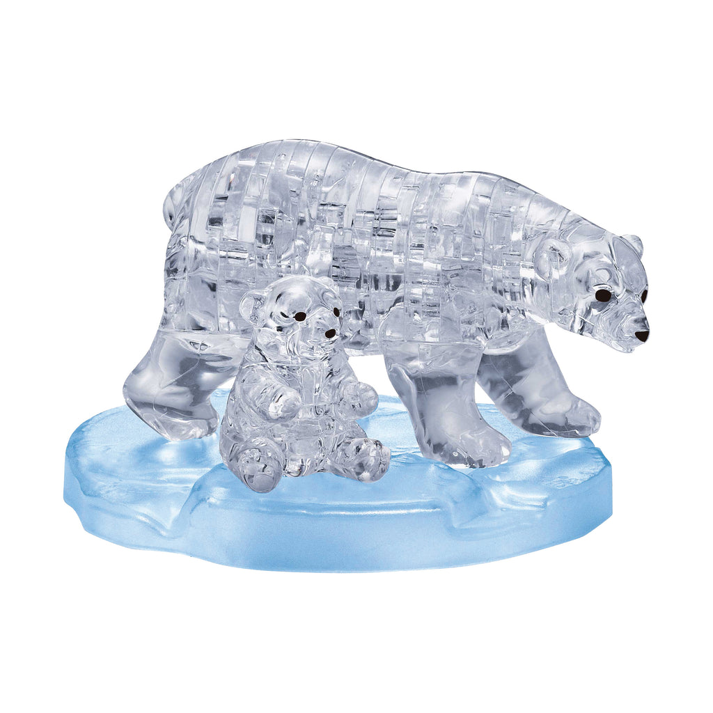 BePuzzled 3D Crystal Puzzle - Polar Bear and Baby: 40 Pcs