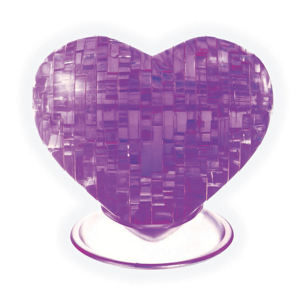 areyougamemart.com 3D Crystal Puzzle - Heart (Purple): 46 Pcs