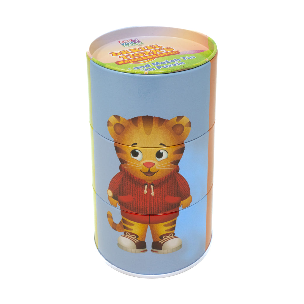 areyougamemart.com Daniel Tiger's Neighborhood Mix and Match Tin with Puzzle:24 Pcs