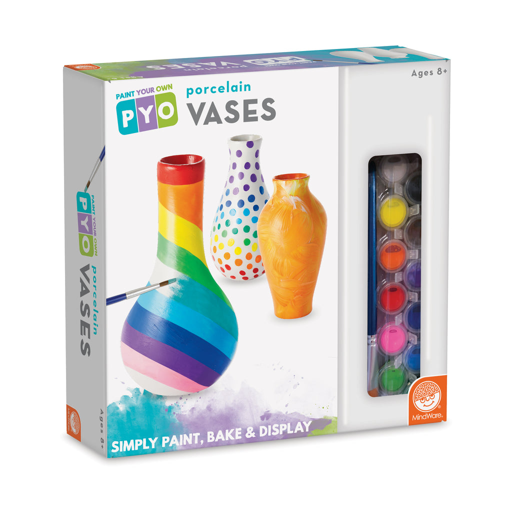 MindWare Paint Your Own Porcelain Vases